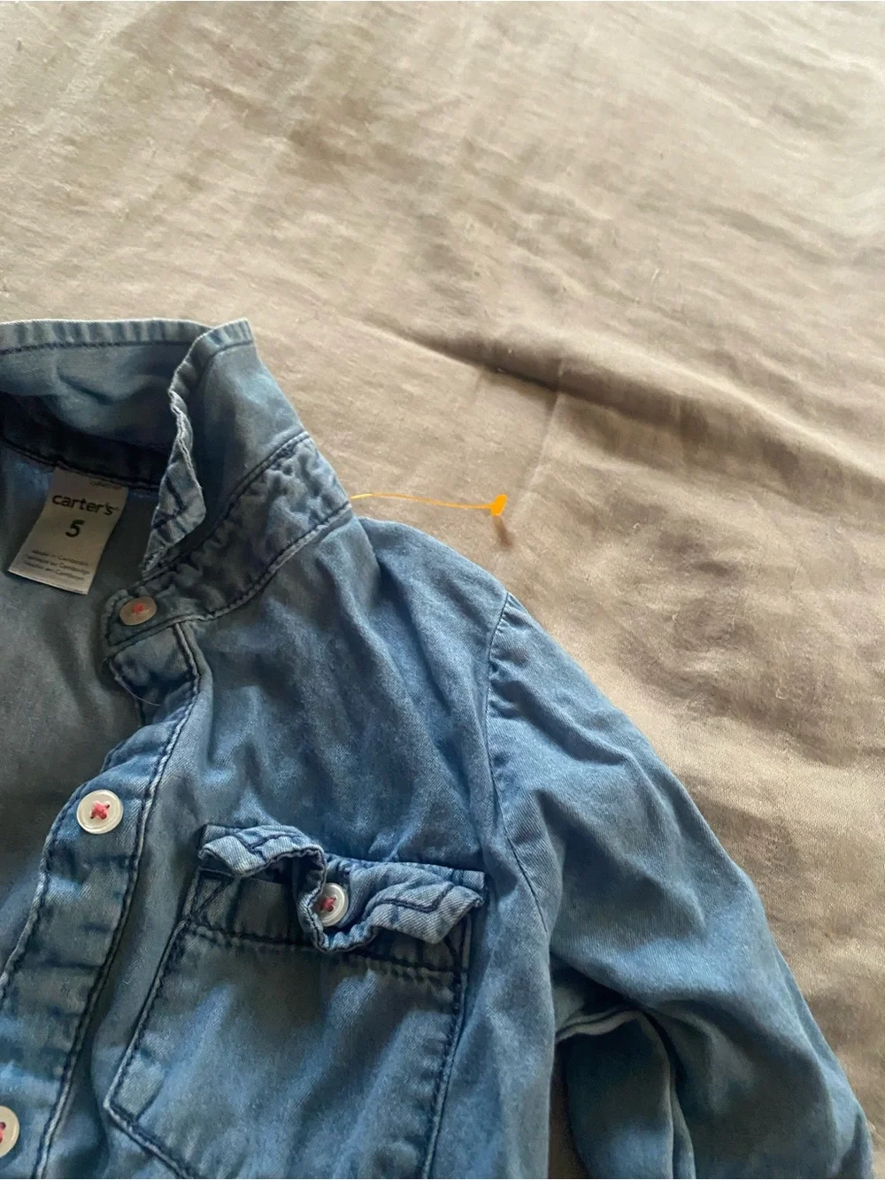 Carter's Girls' Denim Blue‎ Shirt Dress